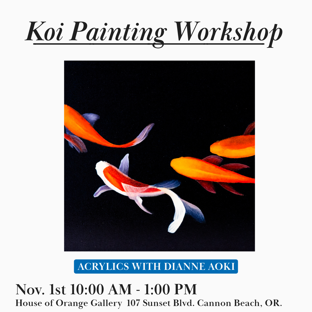 Koi Painting Workshop