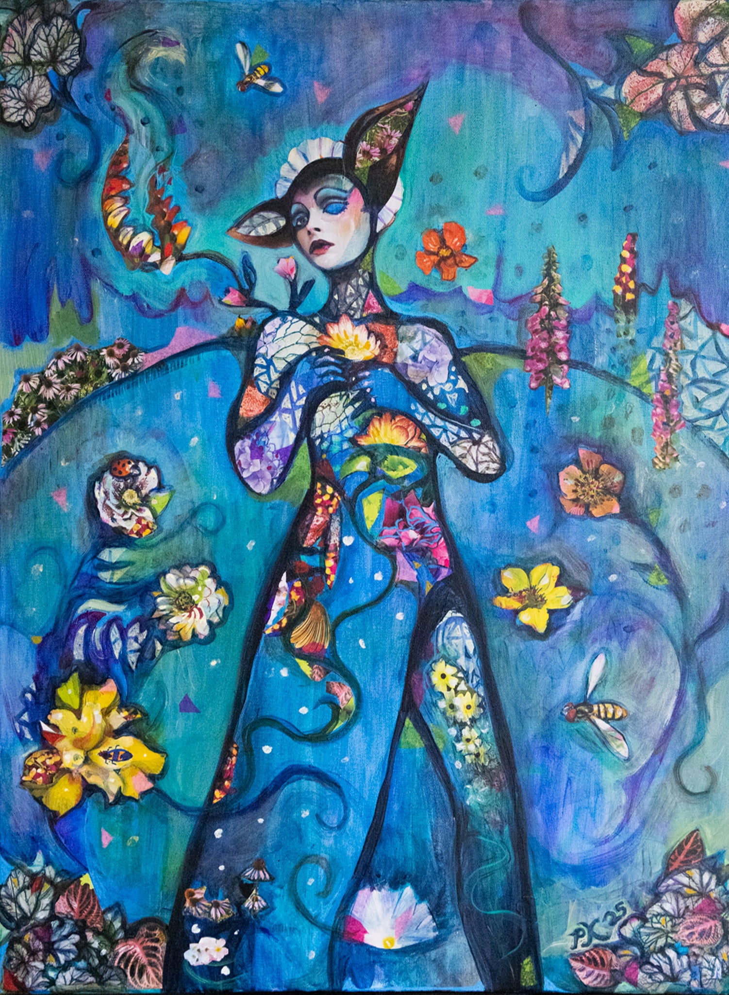 Flowers for a Blue Fawn